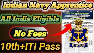 Indian Navy Apprentice 2024 |  Naval Dockyard Visakhapatnam Apprentice #indian_navy