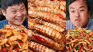 Hôm nay đồ ăn đều là đồ chiên! Đại Tráng ăn miếng gà rán to nhất, miệng chảy nước miếng.