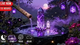 Calming Japanese Zen Garden: 10 Hours of Instrumental Music & Nature Ambience | Relax, Study, Sleep