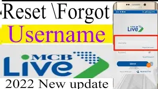 How to Reset Forgot username from MCB Live app||recover username MCB App