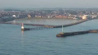 Amble fishing vessel master plan. Off amble and views of coast and harbour