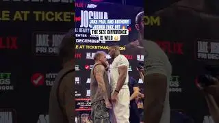 Jake Paul and Anthony Joshua face off 👀
