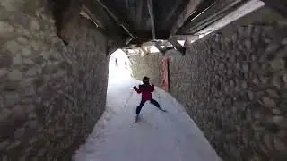 Family Skiing Murphy’s Mine