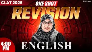 CLAT 2026 | One Shot Revision : English | Shazli Ma'am