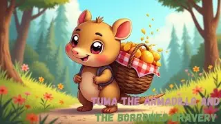 Tuma the Armadillo and the Borrowed Bravery | easy english short story | bedtime stories for kids