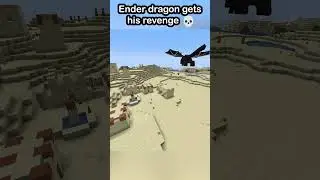 Ender dragon gets his revenge 🐉 | #minecraft #shorts #funny