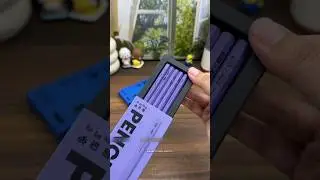 I Bought This Purple 💜 3D HB Dark Pencils 🥰 Cool Stationery Items for School #stationery #shorts