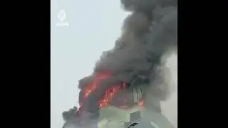 Video footage captures moment a mosque in #Indonesia collapsed#