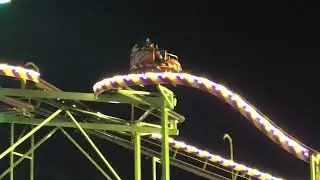 Blackpool centre pier rides at night | 2022