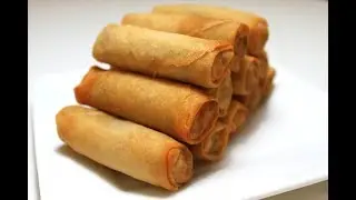Chicken & Noodles Spring Rolls Recipe -How To Make Spring Rolls With Homemade Sheets-Ramadan Recipe