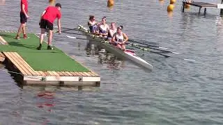082, Siegerehrung,  JW4x, Serie 2, Cham 21  Mai 2022, Doppelvierer Juniorinnen U19 Rennen 34