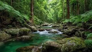 Continuous River Flow Sleep Ambience Supporting Relaxation and Deep Rest