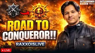 ROAD TO CONQUEROR😈- 40 FPS | RANKPUSH IN 40 FPS😮| RAXXOISLIVE #shortslive #bgmilive #conquerorpush