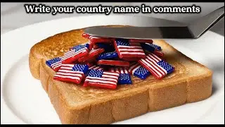 Satisfying Glass Flags Spreading on Toast ASMR | Oddly Satisfying | relaxing | Satisfying 