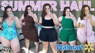 THE BEST SUMMER WALMART TRY ON HAUL ☀️👙 |Shorts, Dresses, Swim, Active in size 16/18