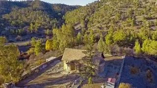 Panagia tis Asinou Church or Panagia Phorviotissa, Nikitari (Cyprus Aerial Video)