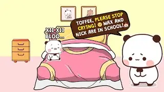 Why Is Toffee So Upset about max and nick bro? 😢🐾| #BDL603 |animation| bubu dudu lublife