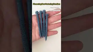 Non-standard blue rust-proof screws