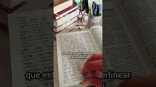 A B&iacute;blia interlinear &eacute; boa? #b&iacute;blia #hebraico