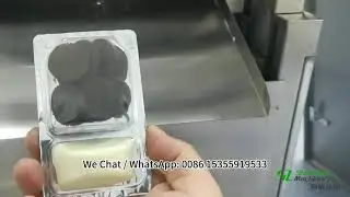 Shunlong Machinery SL-420 Automatic Chocolate Sauce Feeding Oreo Cookie Blister Packaging Machine