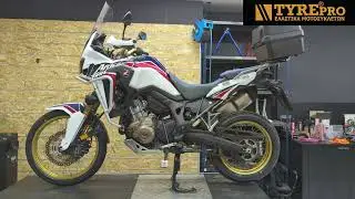 New Bridgestone Battlax Adventure A41 on Honda Africa Twin
