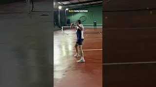 The Perfect Backhand Slice in Slow Motion. #tennis #tennisbackhand #tennisplayer #tennisshorts