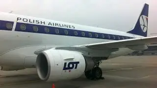 Inside LOT Embraer E-175 Warsaw - Lviv, Ukraine Варшава - Львів