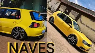 GOLF S&Oacute; NAVES,GOLF 2008,GOLF SPORTLINE, GOLF 2010 REBAIXADOS TOP RODAS ARO 20 #golf #vwgolfgti