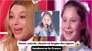 The Voice Kids: Ninon, deaf, sings in sign language and shakes up France!