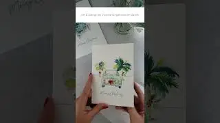 Tropical Holiday Greeting Cards by Artist Victoria Grigaliunas of Do Tell A Belle