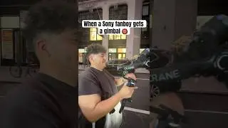 When a Sony fanboy gets a gimbal! 😂👹 #shorts #fyp #viral #sony
