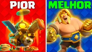 LISTANDO OS HER&Oacute;IS DO CLASH ROYALE DO PIOR AO MELHOR 