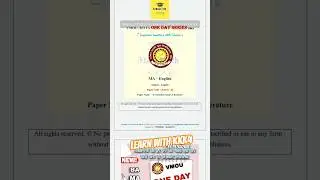 MAEG-07 | vmou ma english paper | vmou maeg-07 paper #vmou #vmouexam #shorts