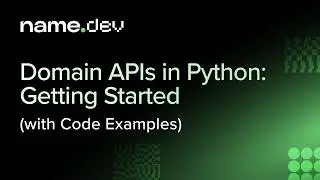 Domain APIs in Python: Getting Started (with code examples)