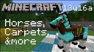 Minecraft Snapshot 13w16a - Horses, Carpets, and more!