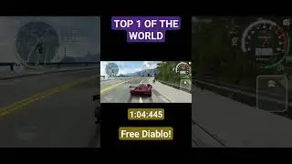 CarX Street🔥Crimson comet (Time Attack Diablo)🌲Best attempt 1:04:445🎉Top 1 of the world💪Тайм атака✌️