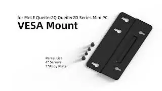 How to Install a VESA Mount on MeLE Quieter2Q Quieter2D Mini PC Computer