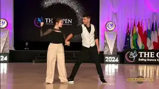 Зак Скиннер и Кристен Уоллес &ndash; 2-е место, Джек и Джилл Свинг &ndash; All Star &ndash; The Open 2024