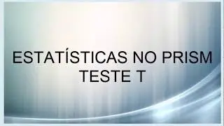 Teste T no Prism