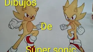 Pinto dos dibujos de s&uacute;per sonic. C&oacute;mo quedar&aacute;n?