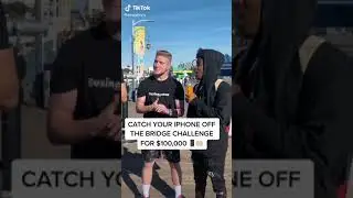 CATCH A PHONE OFF A BRIDGE CHALLENGE FOR $100000🙌✝️