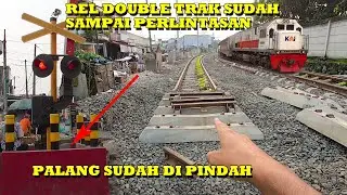 UPDATE PEMBANGUNAN REL BARU Stasiun Rangkasbitung, Palang JPL 183 Sudah Dipindah, Ada Wesel Baru !!