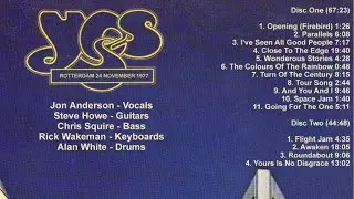 Yes - Live in Rotterdam - November 24th, 1977