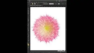 #Floral blend design in Illustrator#3D flower🌺 in illustrator#Gradient effect flower in Illustrator
