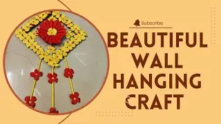 Beautiful Wall 🧱 Hanging Craft Ideas | Square Circle Designs | Viral Flower Craft #viral #video 