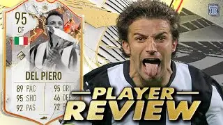95 TROPHY TITANS ICON DEL PIERO PLAYER REVIEW! SHAPESHIFTERS LVL 40 REWARD - FIFA 23 Ultimate Team
