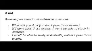 how to use unless and otherwise