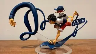 New Dodgers One Piece Monkey D Luffy statue revealed