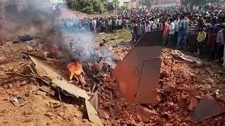 BSF charter flight crashes near Badpola village , 10 Killed