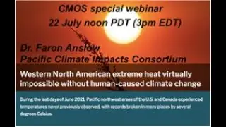 CMOS Channel _ Attribution analysis of the late June Extreme Heat event